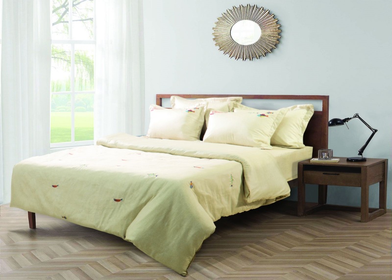Gia chủ có thể biến hóa không gian phòng ngủ thành nhiều phong cách với bộ chăn ga chun Elambo