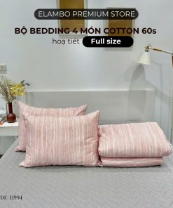 Bộ chăn ga ELAMBO Cotton 60s H994