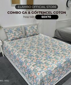 Combo ga gối ELAMBO Cotton Tencel H1032