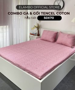 Combo ga gối ELAMBO Cotton Tencel H1037