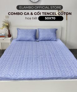 Combo ga gối ELAMBO Cotton Tencel H1038