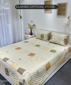 Combo ga gối ELAMBO Cotton 40s H1023