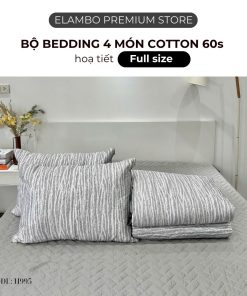 Bộ chăn ga ELAMBO Cotton 60s H995