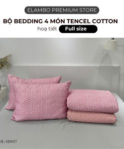 Bộ chăn ga ELAMBO Tencel Cotton H1037