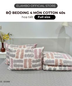 Bộ chăn ga ELAMBO Cotton 40s H1008