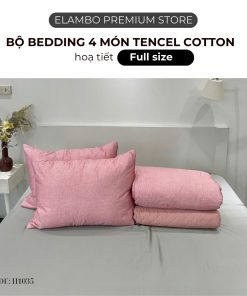 Bộ chăn ga ELAMBO Tencel Cotton H1035
