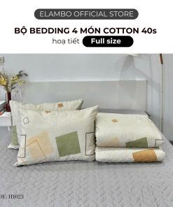 Bộ chăn ga ELAMBO Cotton 40s H1023