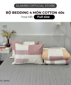 Bộ chăn ga ELAMBO Cotton 40s H1011