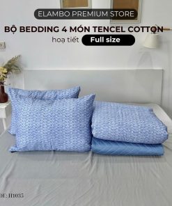 Bộ chăn ga ELAMBO Tencel Cotton H1038