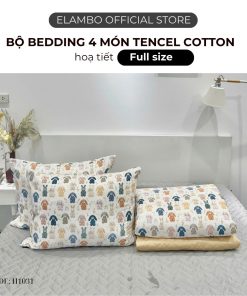 Bộ chăn ga ELAMBO Tencel cotton H1031
