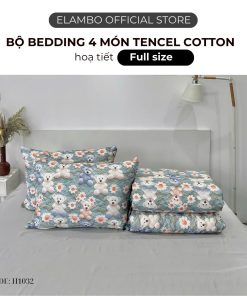 Bộ chăn ga ELAMBO Tencel cotton H1032
